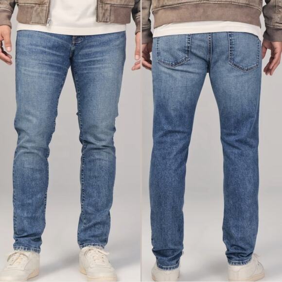 Abercrombie & Fitch Skinny Button Fly Jeans Size 32 x 30 - Picture 1 of 10